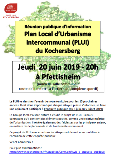  Plan Local d’urbanisme intercommunal (PLUi) du Kochersberg